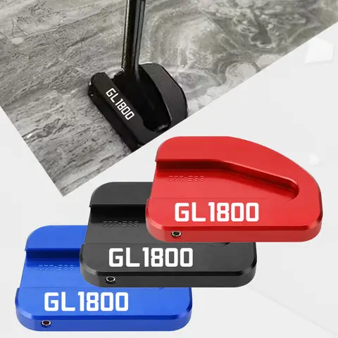 혼다 GL1800 골드 윙 골드윙 1800 F6B 2002 ~ 2017 사이드 스탠드 패드 플레이트 킥스탠드 확대기 지지대 익스텐션 2008 2015 2016