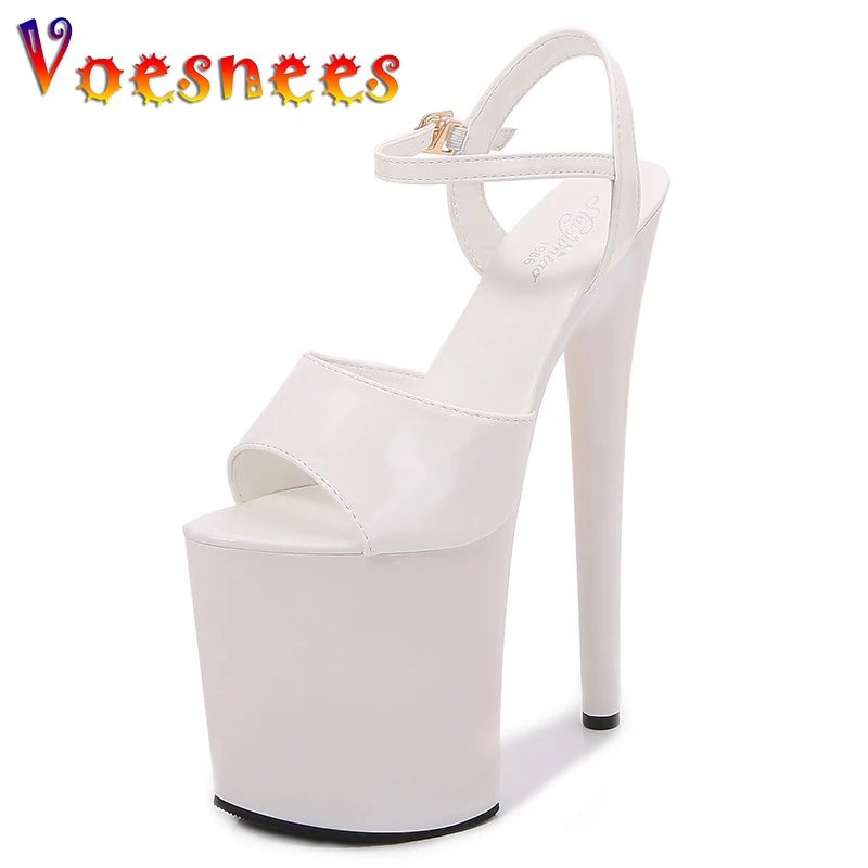 Sexy Show Sandals for Girls Women Summer Shoes High Heels Sexy Platform Color Sandals Girls Shoe for Party Club 13 15 17 CM High