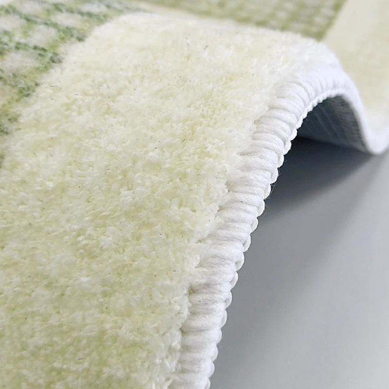 نمط جديد غرفة المعيشة الديكور السجاد الأخضر رشاقته أفخم السجاد لغرفة النوم الأشكال غير النظامية السجاد لغرفة النوم رقيق لينة البساط #6