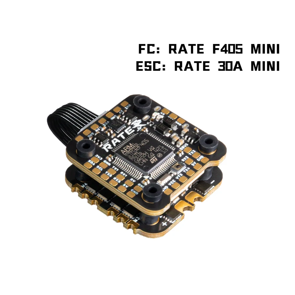 

Контроллер полета Rate F405 с выходом BEC 5 В 12 В и мини-стеклом ESC 30 А 3-6S для гонок с дронами Freestyle RC FPV