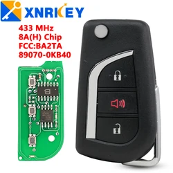 XRNKEY GQ4-73T /HYQ12BFA 314Mhz H (8A) Chip Remote Car Key For Toyota RAV4 Camry Corolla 2015 2016 2017 2018 2019 2020