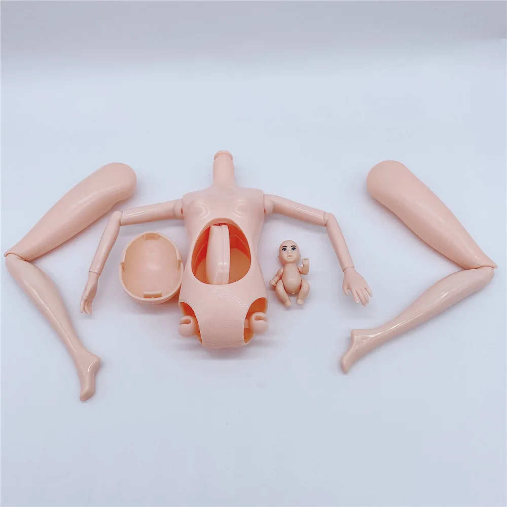 Handgefertigte Puppenzubehör, Babypuppen, schwangere Mutter, Dame, Vater, Papa, für Mädchenspiel, Weihnachts- und Geburtstagsgeschenk, zusammenbauen erforderlich – Detail 1