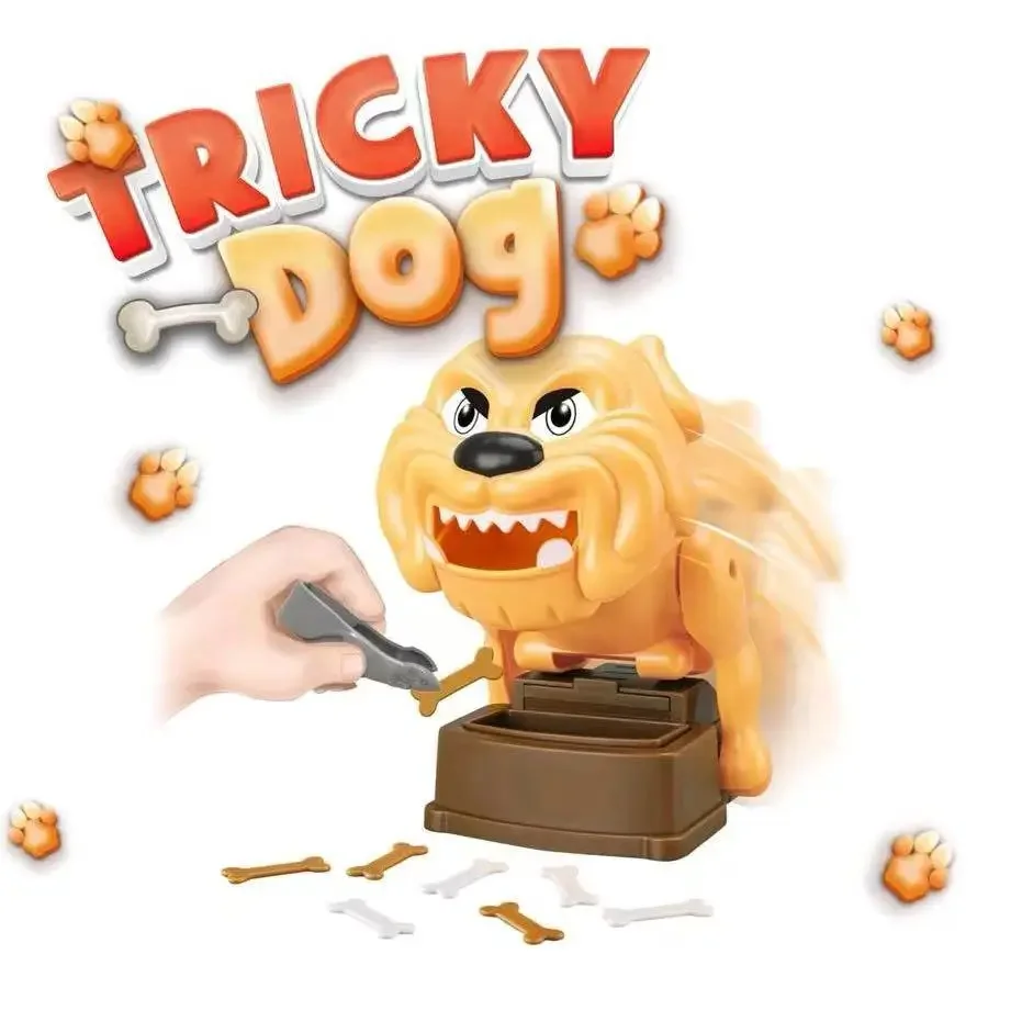 Popularna zabawka: Rekwizyt do żartów – "Uważaj, szalejący piesek!" – Śmieszna i kreatywna zabawka dla dzieci i dorosłych do straszenia, z funkcją gryzienia palców.