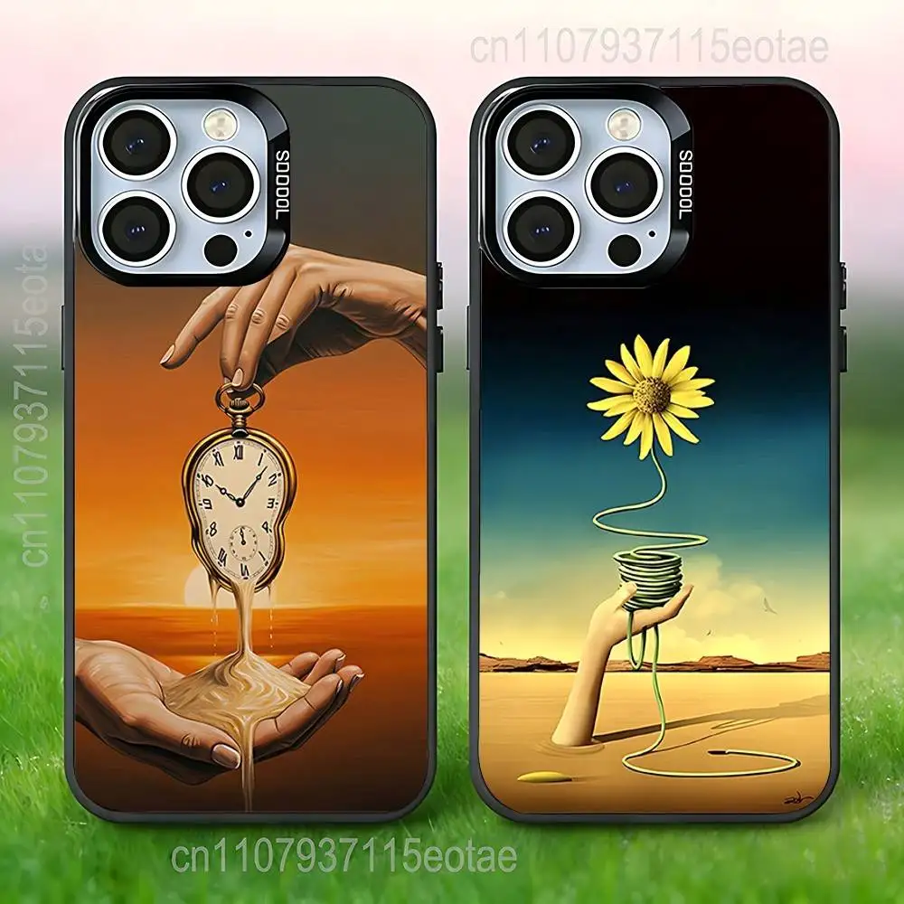 

S-Salvador Art D-Dali PAINTINGS Phone Case For iPhone 17,16,15,14,13,12,11,Pro,Max,Plus,E,Air,Mini Black IMD Cover