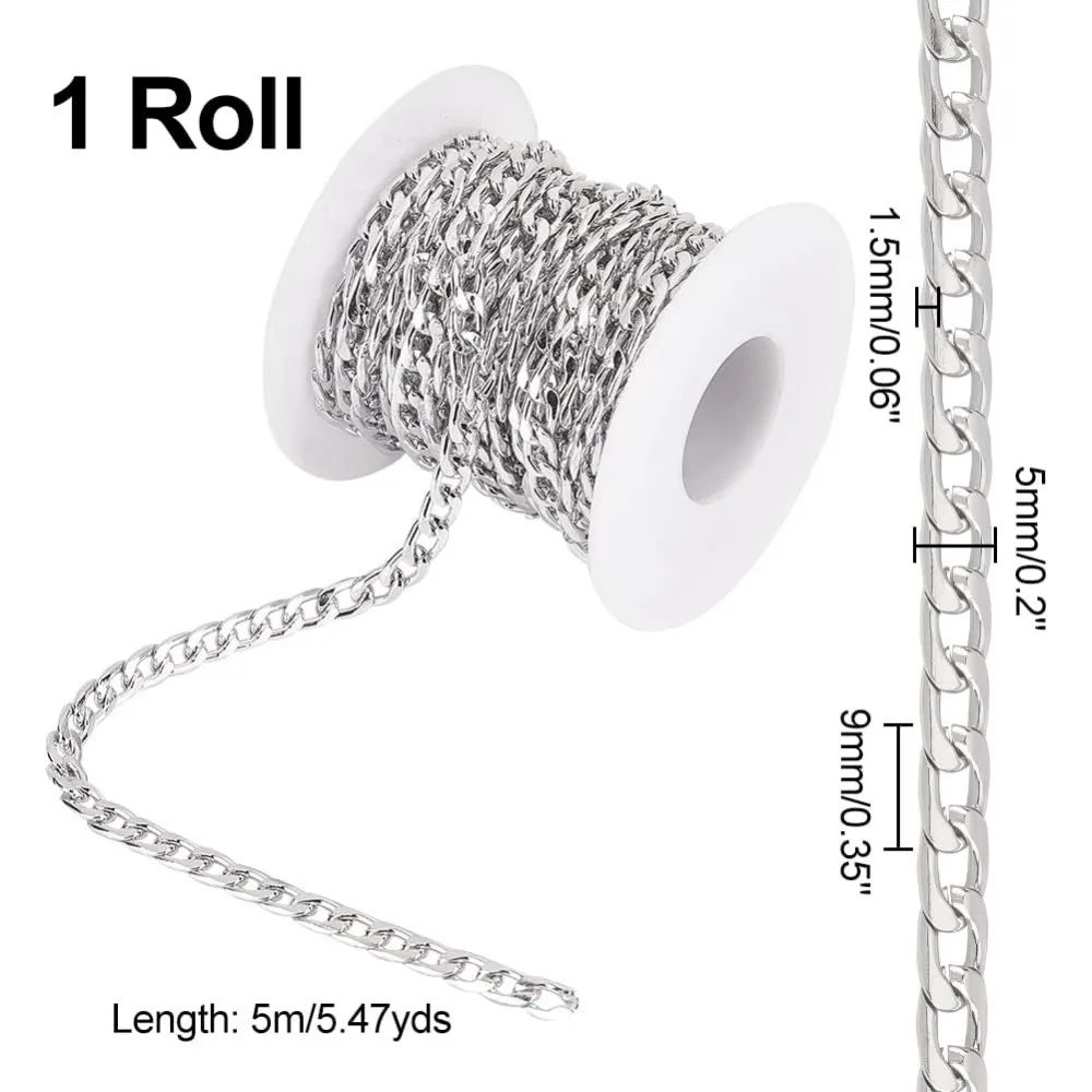 Alloy Flat Chain Strap Chain Strap Handbag Chains for Shoulder Cross Body Sling Purse Handbag Perfect for DIY Metal Purse