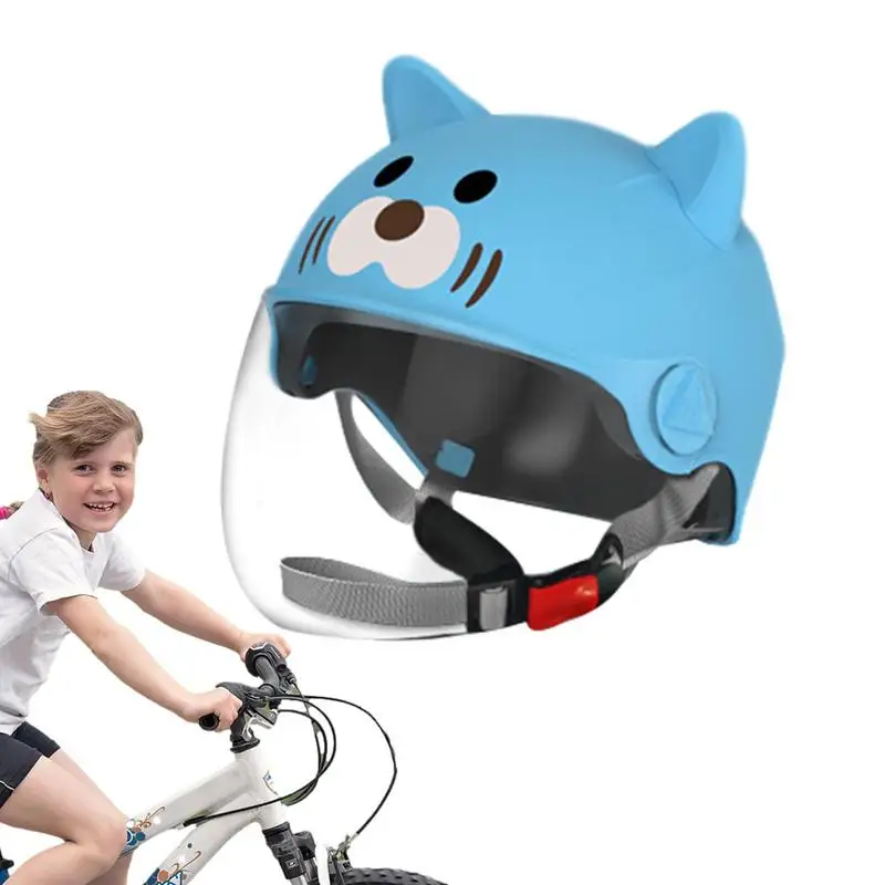 

Kids Motorcycle Half Helets Cute Cartoon Lens Scooter Bike Helmet Casco Vspa Village Riding Helmets Comfortable Safety Cycling