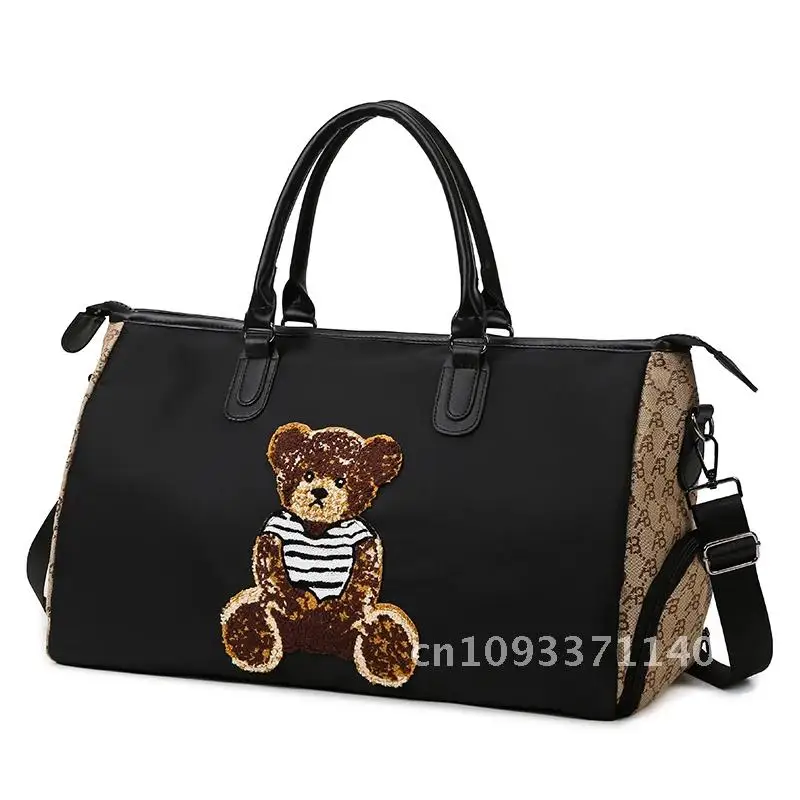 

Oxford large capacity cartoon teddy bear women's designer shoulder bag travel de handbag bag mujer tote luxury bag bolsos bag