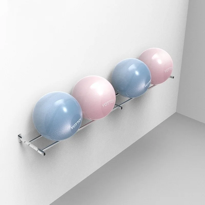 

Полка для хранения мячей для йоги, тренажерный зал, частный пилатес, полка для коврика для йоги, многослойная витрина от пола до потолка