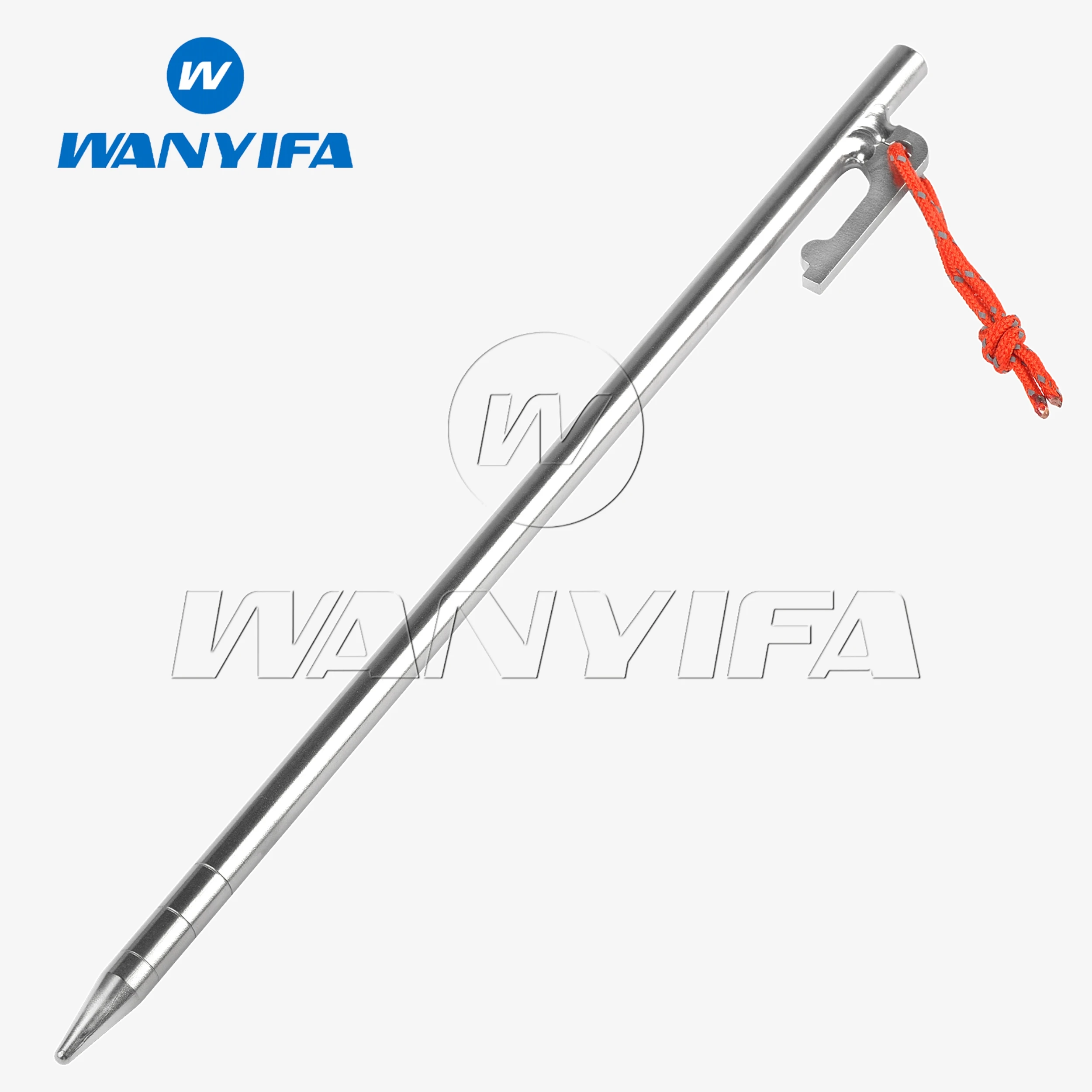 Wanyifa Titanium Alloy Tent Pegs Outdoor Camping Tent Nail Anti-bending Heavy Duty Canopy Titanium Tent Stake 25cm