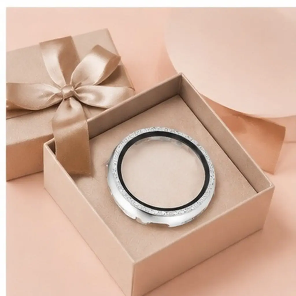 Fashionable Rhinestone Watch Shell Protector for Watch Easy Install Remove No Strap Removal Smartwatch Screen Cover