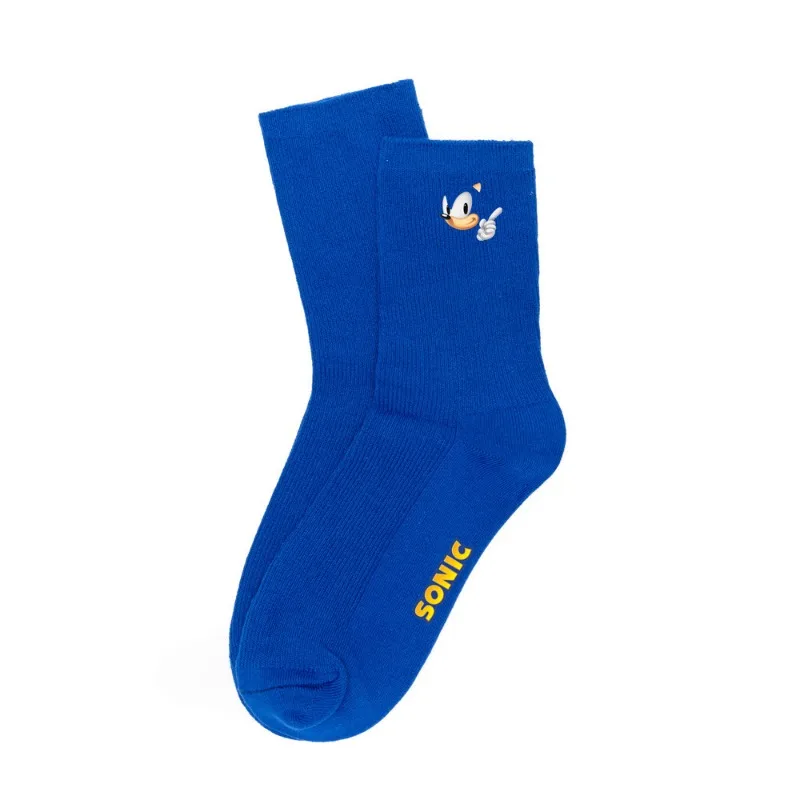 جوارب قطنية بسيطة ملونة للرجال والنساء من Sonic the Hedgehog Anime متوسطة الأنبوب، #3