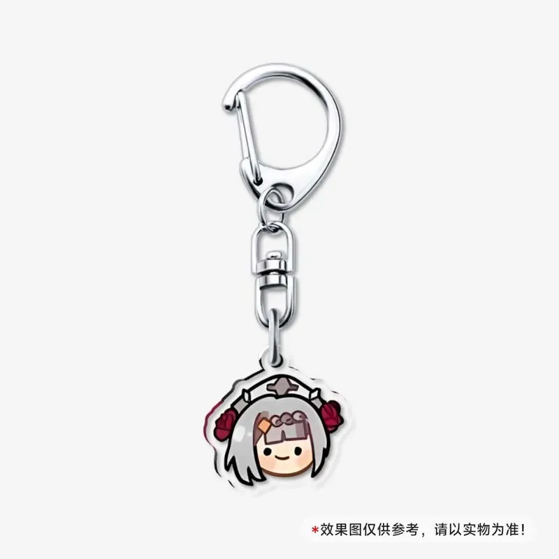 Game Genshin impact keychain cute wrander cartoon arcylic figure key chain phone case pendant bag ornament accessories gift