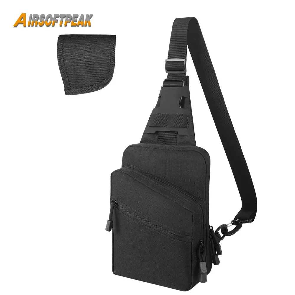 Outdoor Gun Bag Concealed Carry Pistol Holster Bag for Pistol Handgun Adjustable Sling Backpack Gun Shoulder Bag