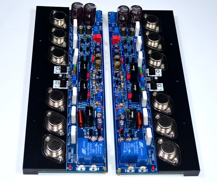 Class Ab Amplifier Board 300w+300w Krell Fksa50 On Mj15024 / 15025 Power Tube + Mje15033/ 15032 Push Tube Pure After Level