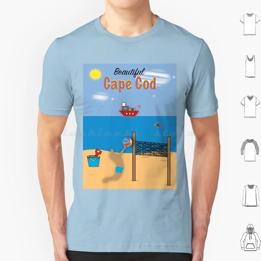Cape Beach T Shirt 6xl Cotton Cool Tee Cape Beautiful Beach Life Beach Life Sports Scenery Massachusetts Island Sand Summer