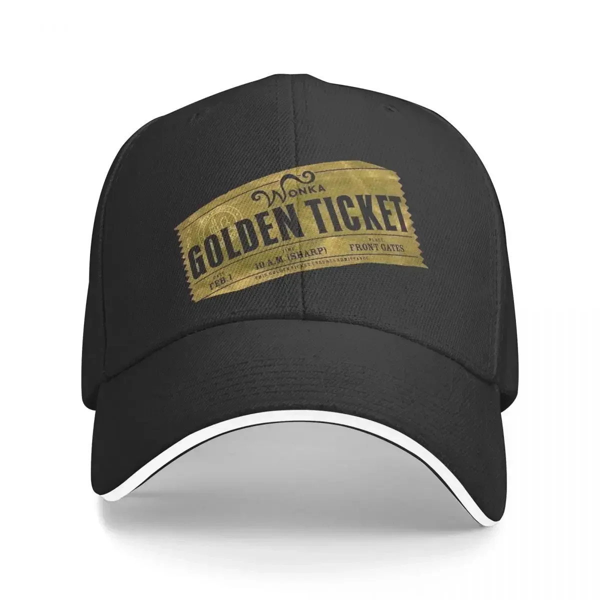 

Golden Ticket Baseball Cap Big Size Hat dad hat Hat Baseball Cap Baseball Men Women's
