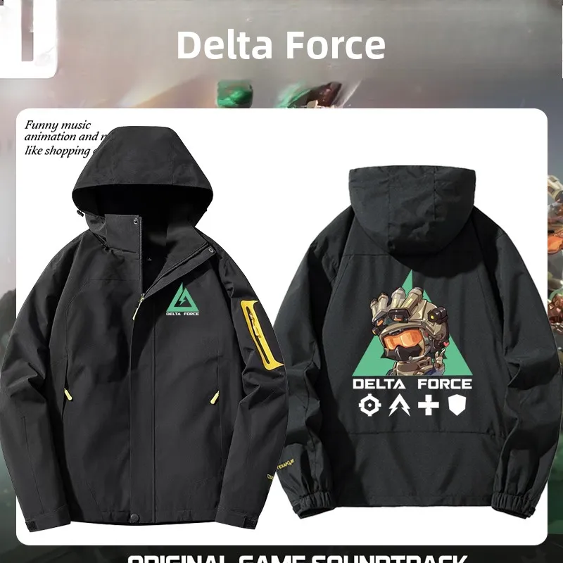 

Куртка Delta Game Vulture Claw Uluru Cartoon Q Version Jaet ex Spring Autumn Clothing Stand Fit с длинными рукавами и застежкой-молнией