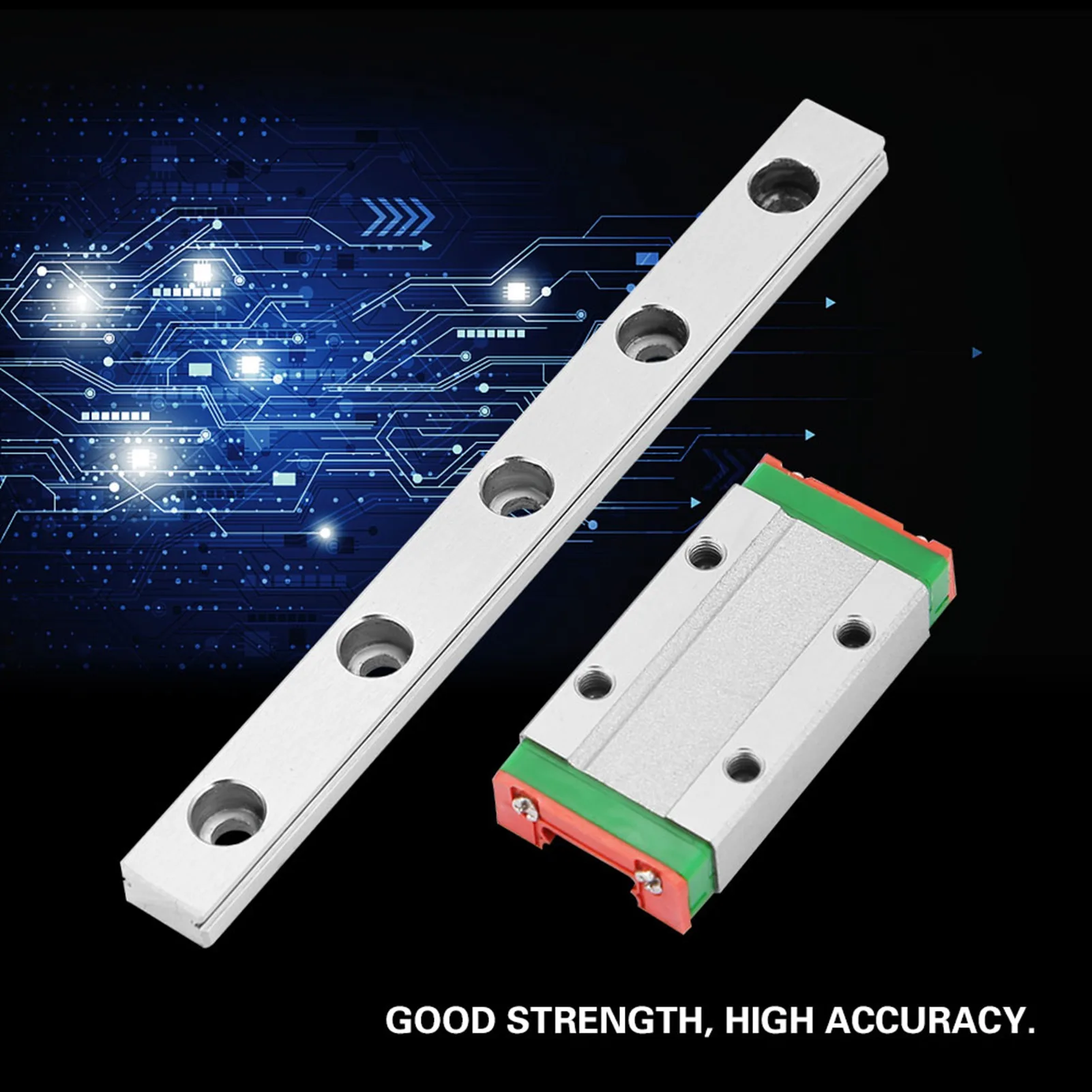 100mm MGN9H Miniature Linear Rail  Rail 9mm Width Slide Block Linear  Rail Linear Rail Carriage Linear Motion Rail