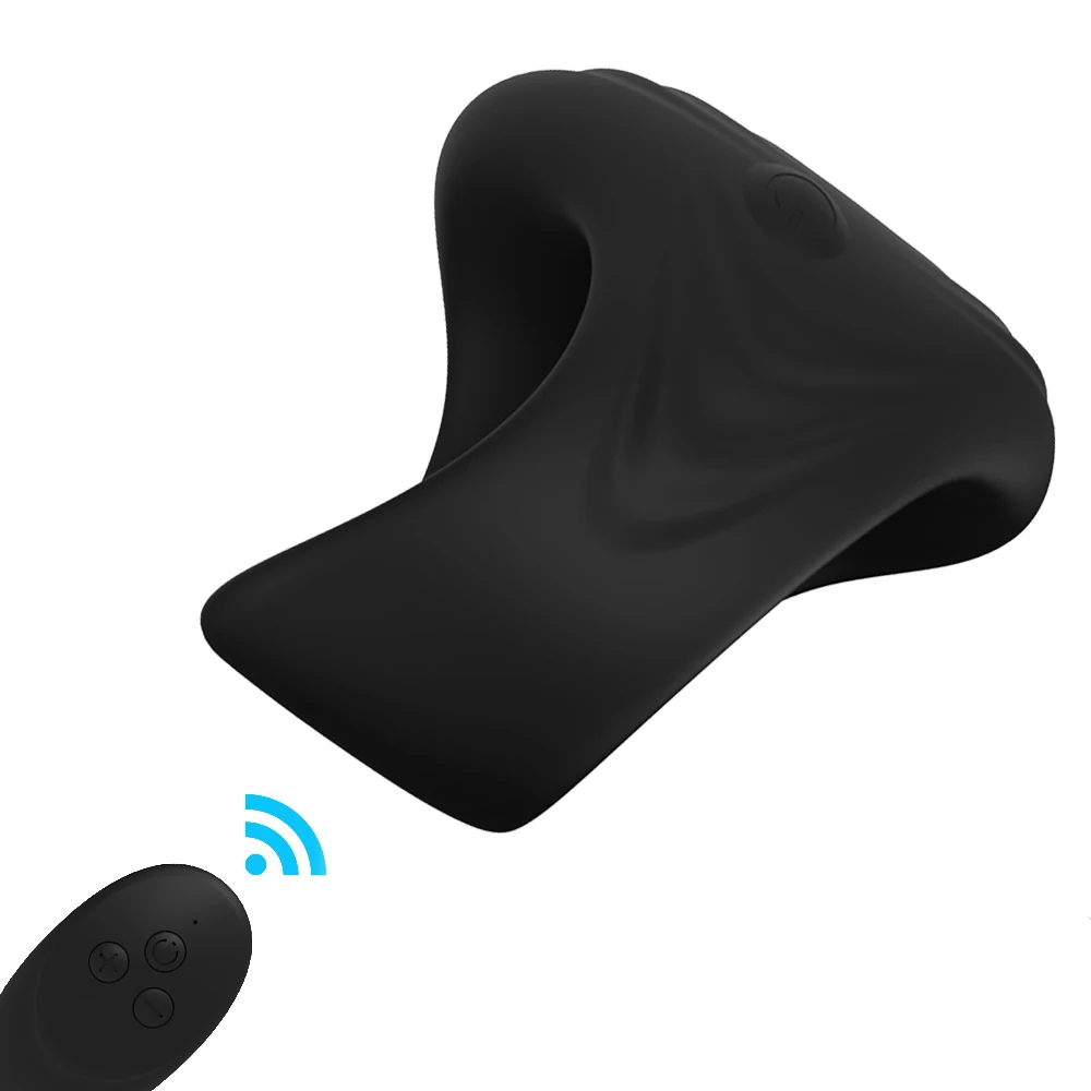 Remote Control Penis Vibrating Ring Delay Ejaculation Vibrator Clitoris Massager Adult Sex Toys for Men Male Cock Silicone Rings