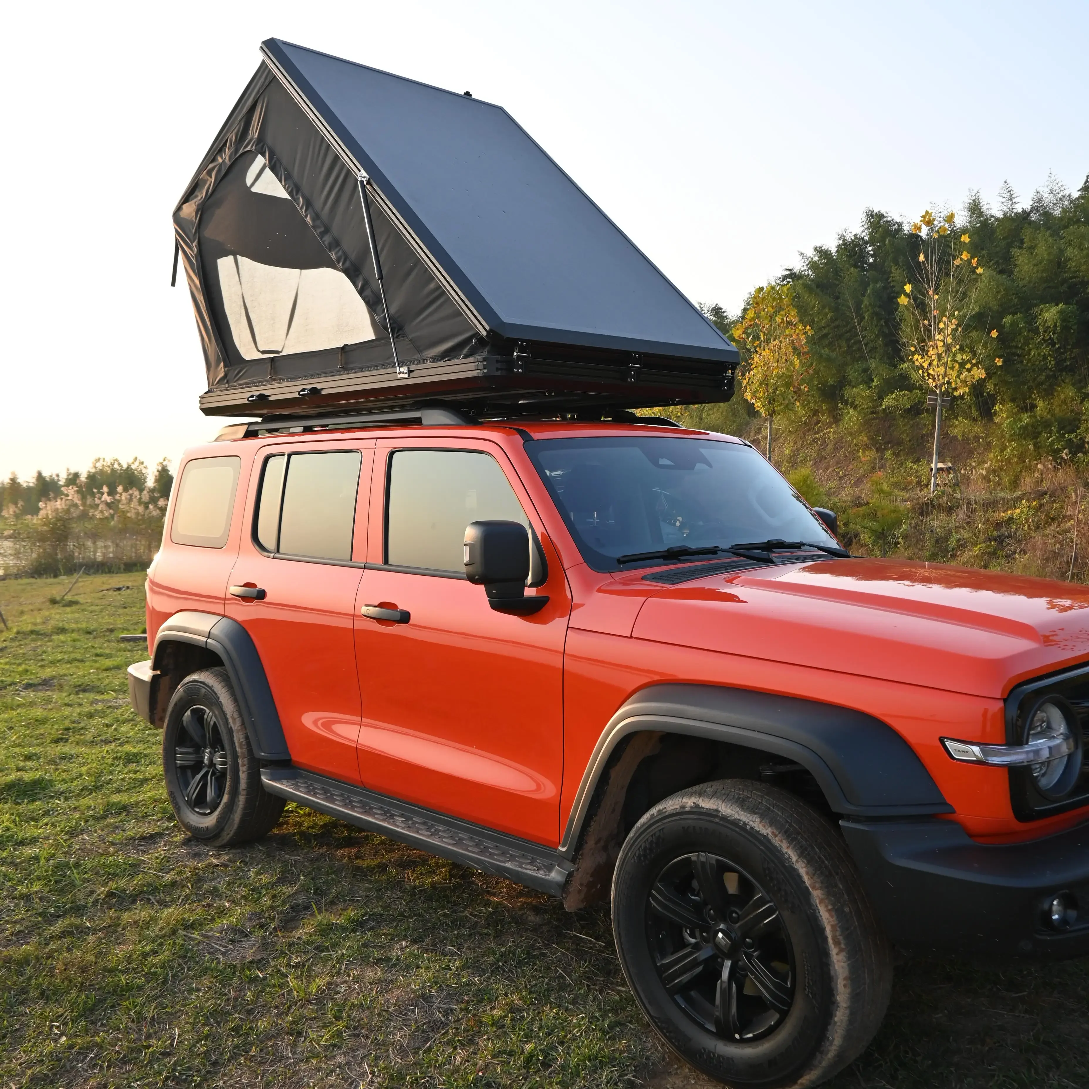 High quality hard cover pickup truck large roof tent  shell car  top camping  for sale