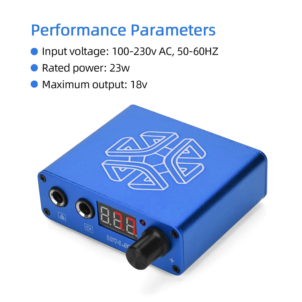 

Premium Led Display Power Voltage Regulator For Tattoo Artists High Grade Aluminum Alloy Shell Digital Screen Usb Output Tattoo