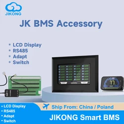 JIKONG BMS Accessory 4.3 inch LCD Display 2 inch LCD and RS485 CAN Connects Cables and Start Switch Adapter BMS