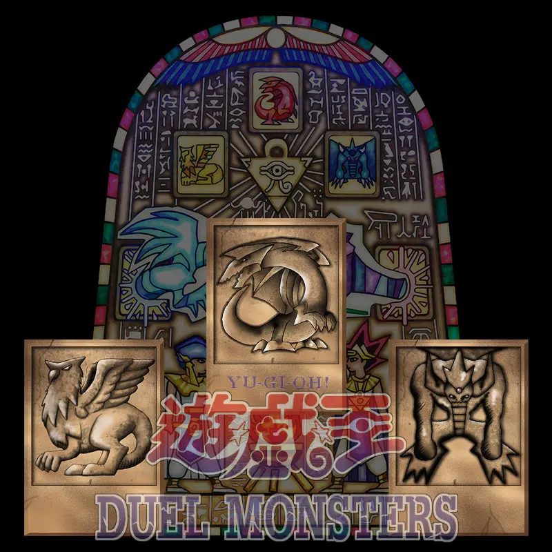 3Pcs/set Diy Self Made Yu-Gi-Oh! Slate Egyptian God Collection Card Ygo Tormentor Slifer The Sky Dragon Anime Cards Gift Toys view 3