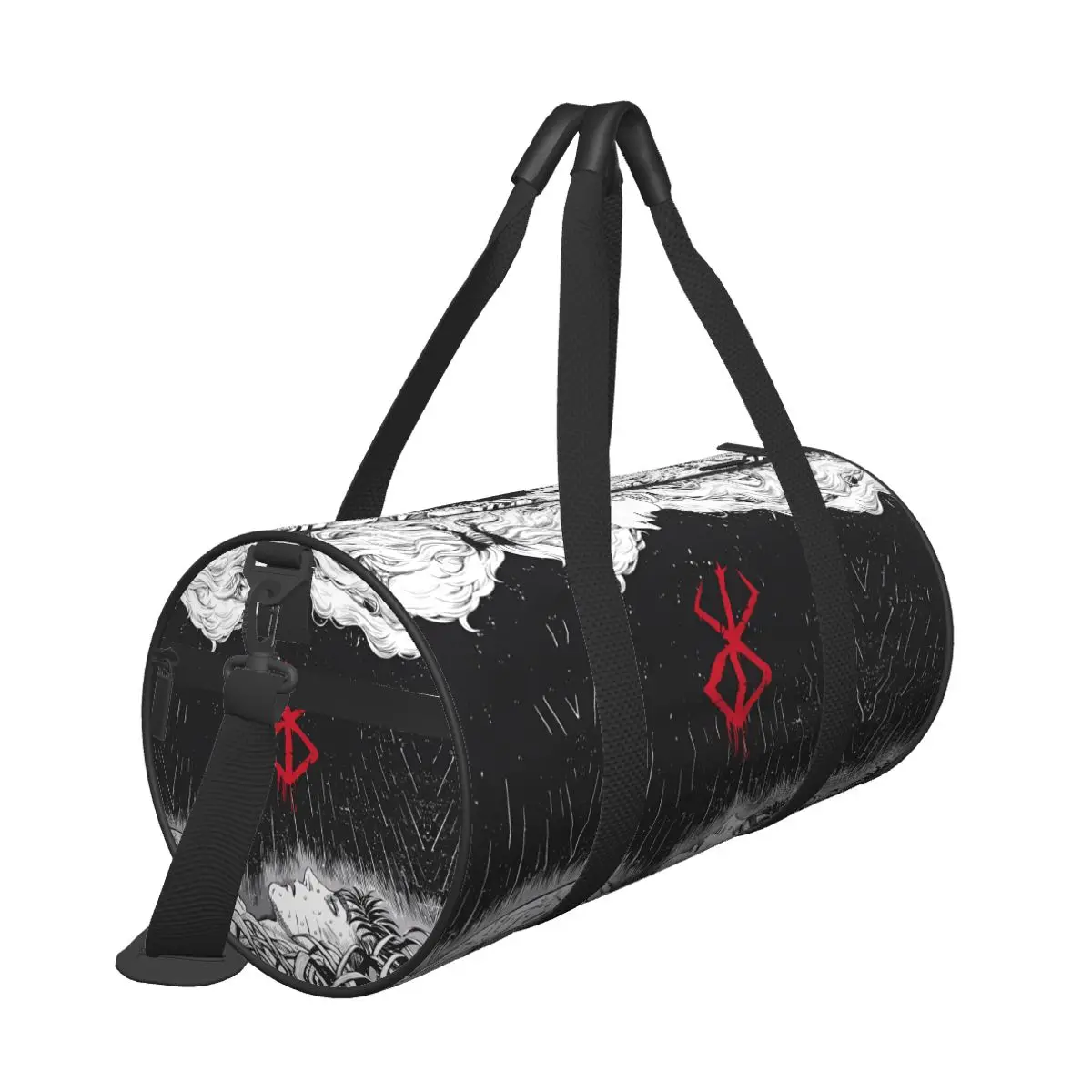 Japanese Anime Bereserk Printed Gym Bag Fashion Street Outdoor Sports Bags with Shoes Handbag Cute Fitness Bag For Men Women