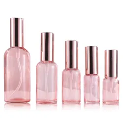 5pcs 10pcs 10/15/20/30/50/100ml Spray Bottles Fine Mist Perfume Atomizer Sprayer Lid Refillable Black Glass Empty Bottle Shampoo