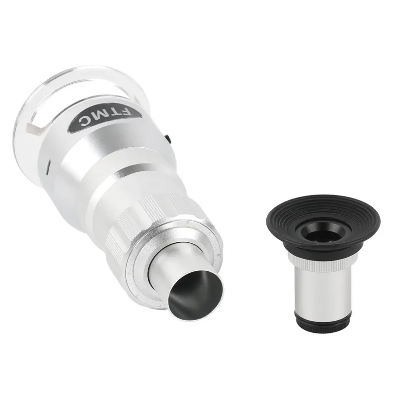 Imagem -03 - Handheld Portable 40x 60x 100x hd Recognition Magnifier Scale Measuring Microscope Magnifying Glass With Surround Led Fill Light