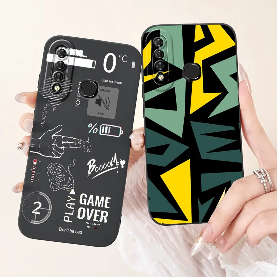 For Infinix S4 X626 X627 Smart 3 Plus smart 3+ Phone Back Cover Luxury Fashion Pattern Silicone Funda Matte Soft Bumper X626 image 4