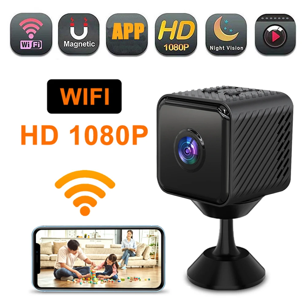 HD 1080P Mini Camera Night Vision WiFi Camera Motion Detection Security Protection Video Surveillance Camcorder Loop Recording