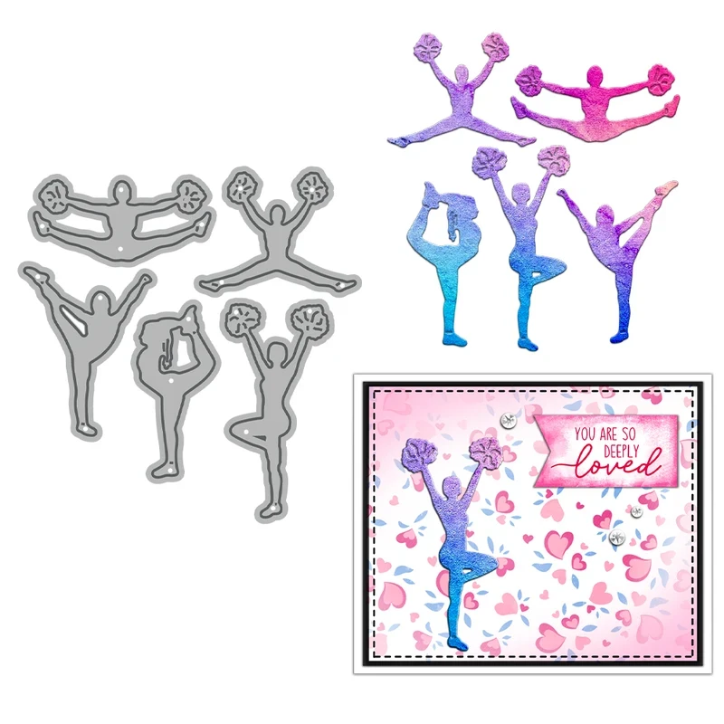 

Funny Sporting Man Mini Cutting Dies DIY Scrapbooking Supplies Metal Dies Knife Mold For Card Making Albums Decor