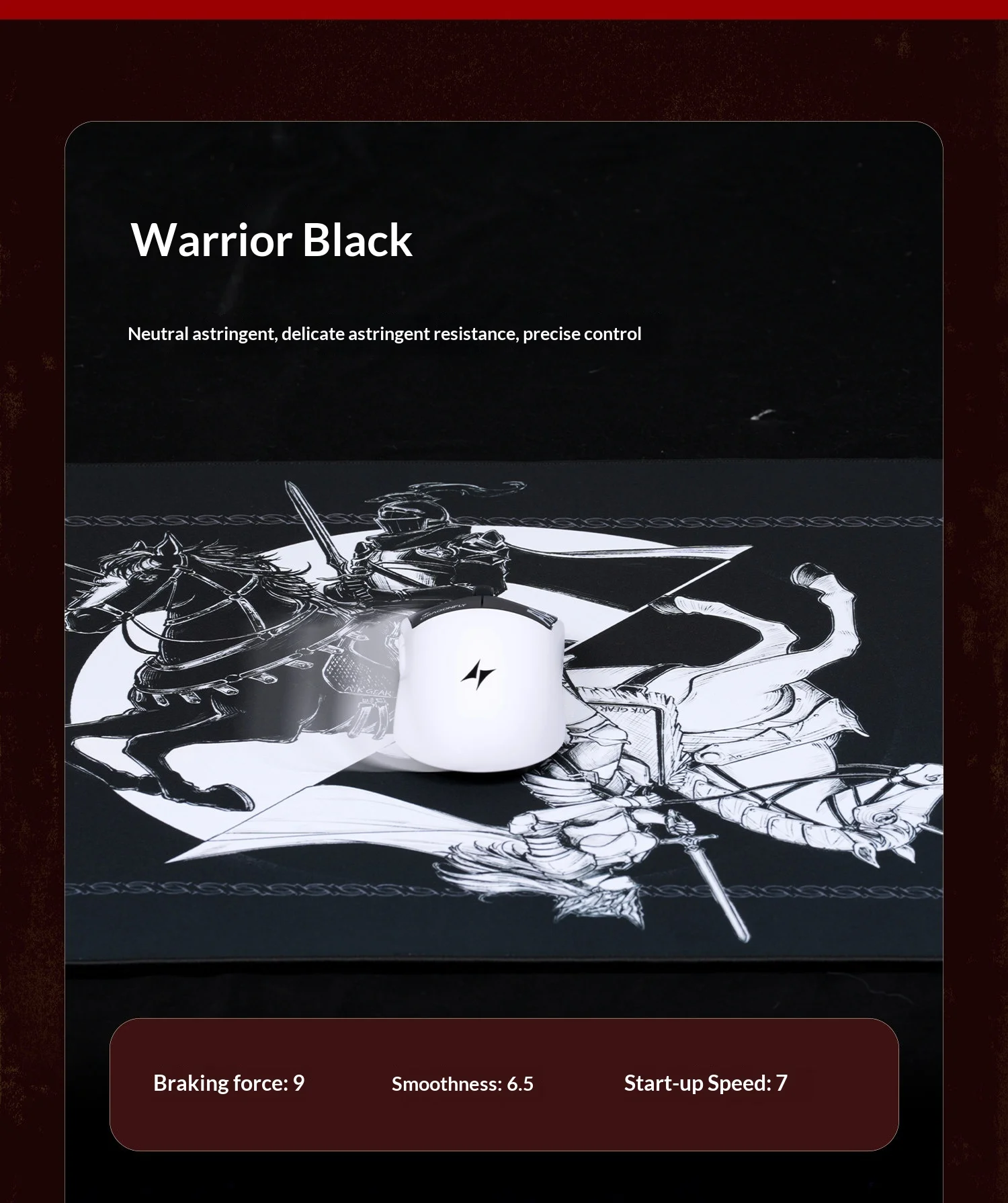 Original ATK Mauspads Warhorse Battle Riding Mauspad Original-Illustration E-Sports FPS-Spiel Büro Fearless Contract Delta – Detail 6