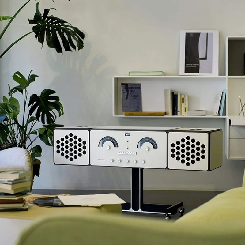 Modern Retro Design Creative Radio Roller Storage Cabinet Dinner Side Cabinet Household Living Room Display Cabinet