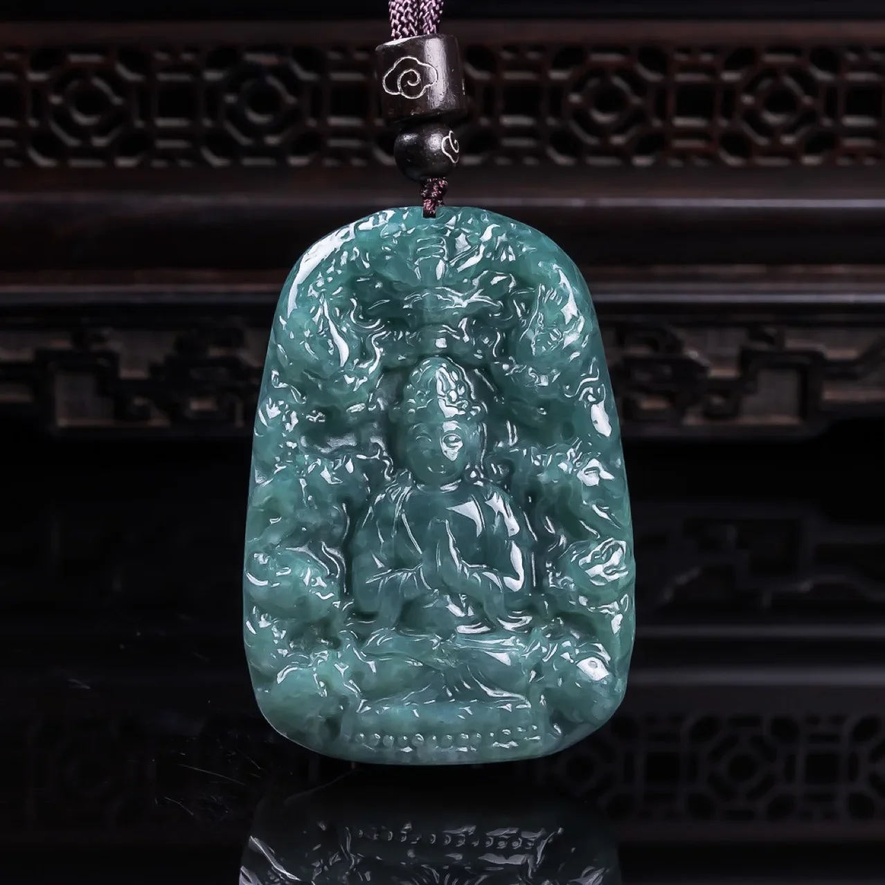 Natural Blue Water A-grade Pendant. Jade of The Jade Emperor of The Five Elders. Men's and Women's Jewelry. Jade Artifact.