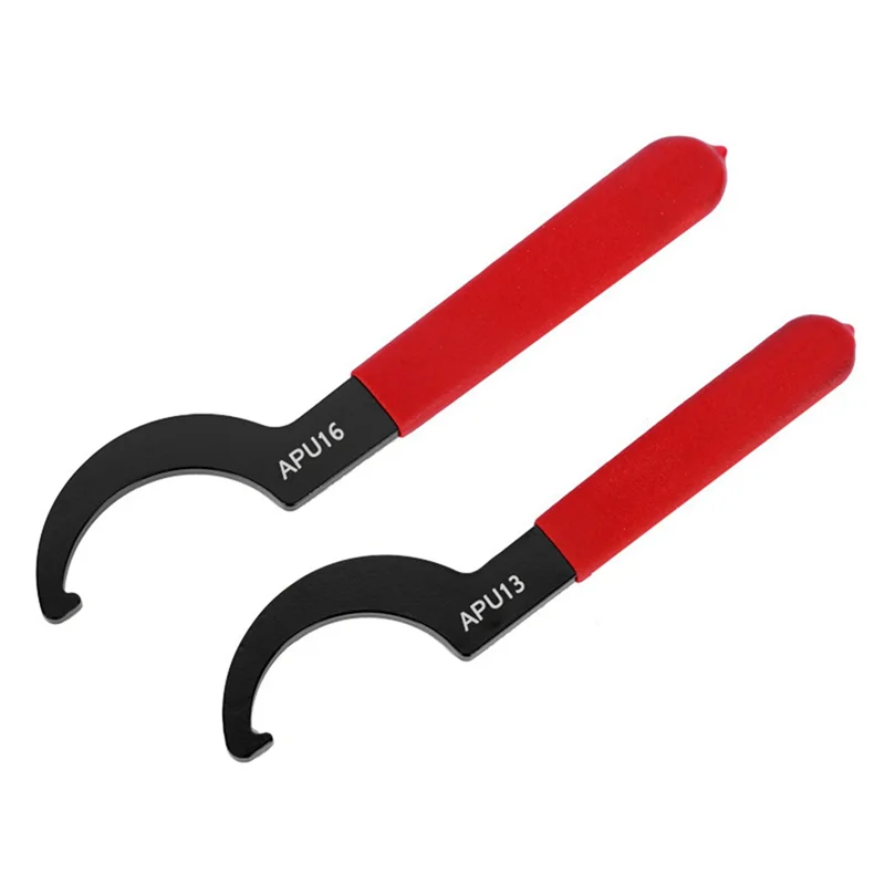 2 Pieces APU Mechanical Hook Wrench Multi-Specification Electrophoresis Black Wrench Hand Tools