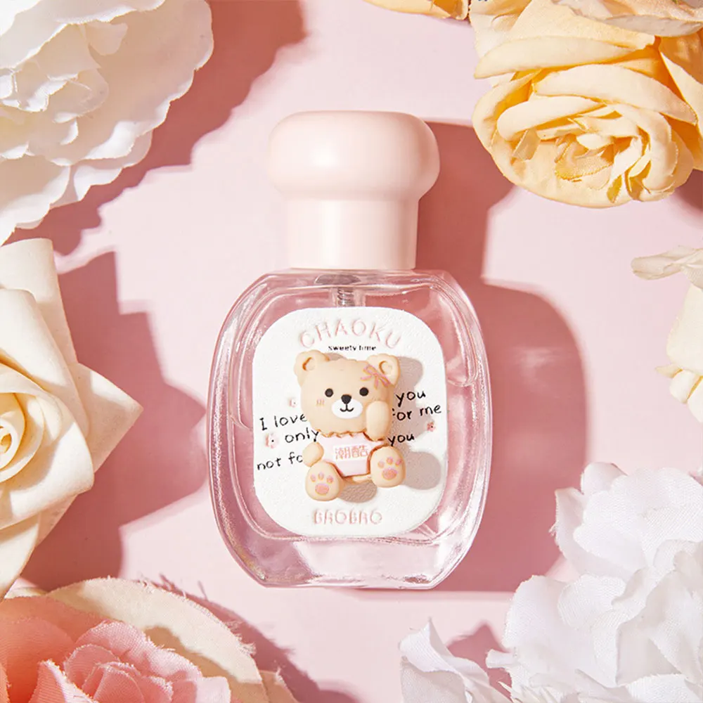 عطر لطيف على شكل قلب Eau de Parfum EDP 25 مل عطر زهري/فواكه طازج للفتيات والنساء 4-6H عطر يومي يدوم طويلاً