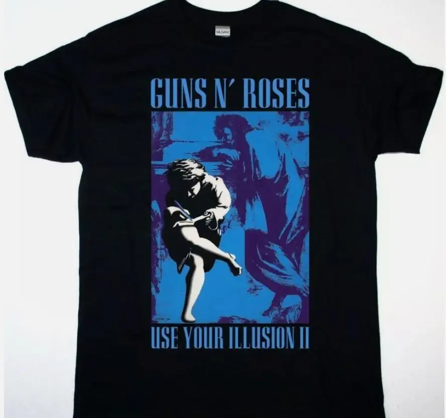 GNS N ROSES USE YOUR ILLUSION TOUR 91-92 NEW BLACK T-SHIRT best design