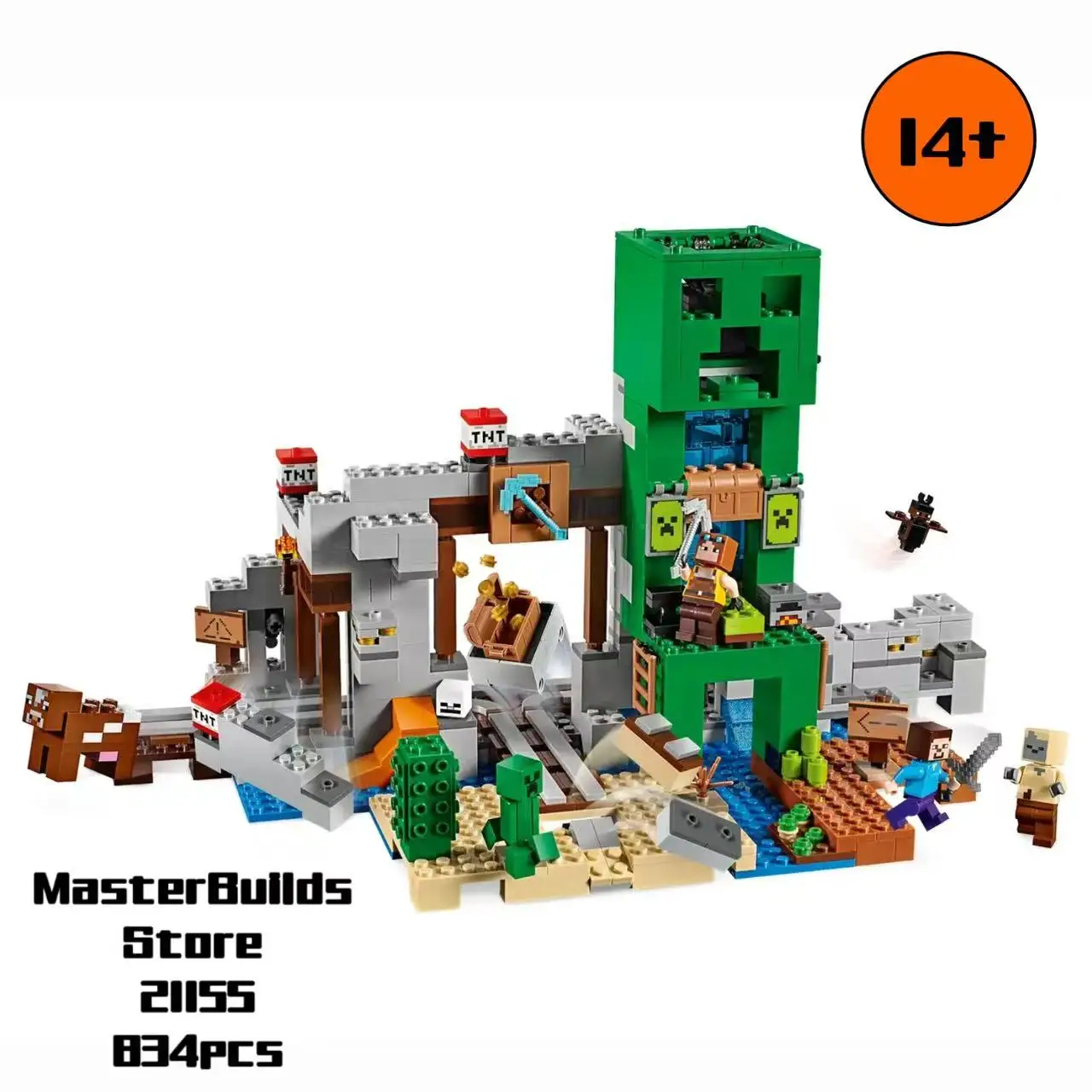 

Nether Hell Portal Building Blocks Bricks creeper city Toys for Children Birthday Christmas Gift