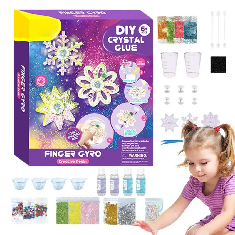 

Crystal Art Glue Handmade Color Glue Painting Funny Bake-Free Crystal Glue Painting Kit Interactive Crystal Paint Arts And