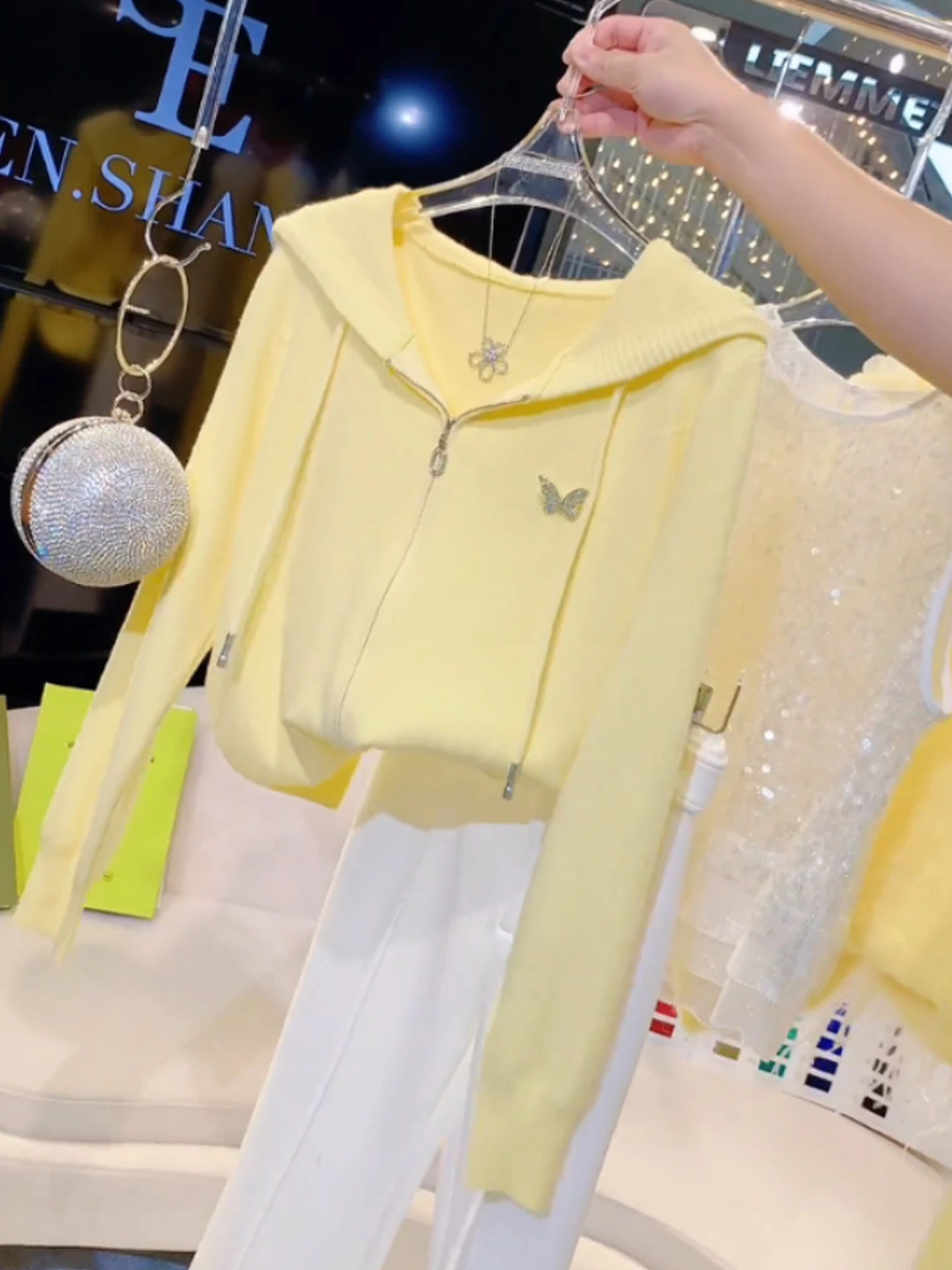 المرأة سستة محبوك طويل Sve لون نقي هوديي ملابس خارجية التخسيس الأعلى الكورية Sle ملابس الخريف مريحة غير رسمية