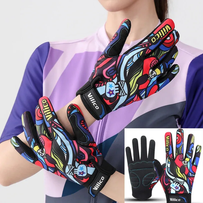 

Anti-Slip Shock-Absorbing Motorcycle Bike Gloves | Touch Screen Wear-Resistant Halloween Gift Road Mountain Riding Gloves Unisex