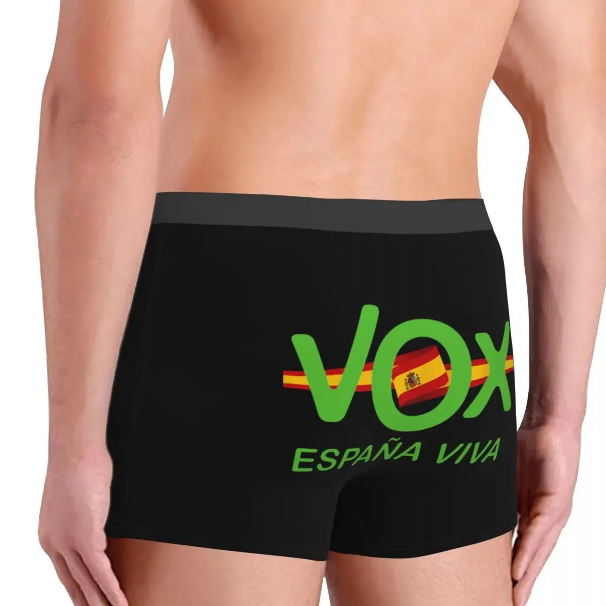 Espana Viva Vox Underwear Male Sexy Print Customized Spain Flag Boxer Shorts Panties Briefs Soft Underpants