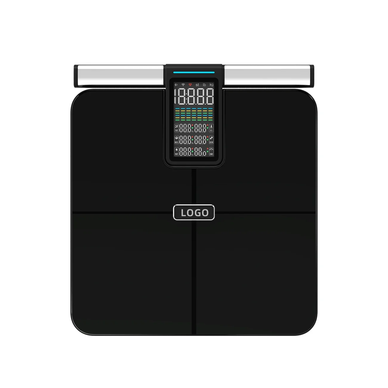 Automatic Data Measurement Scale Large VA Display Bathroom Scale Body Fat BMI Monitoring Body Fat Scale Multi-Purpose