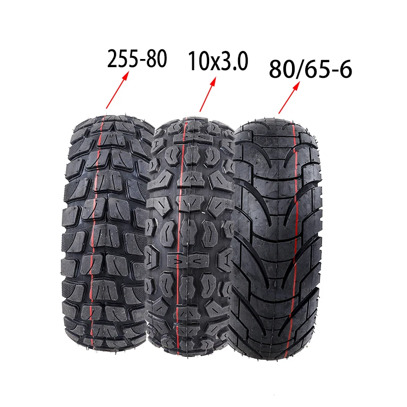 10 Inch Inflatable Wheel 10X3.0 80/65-6 255X80 Outer Tire 10X2.50 Inner Tube for Kugoo M4 Zero 10X Electric Scooters Tyre