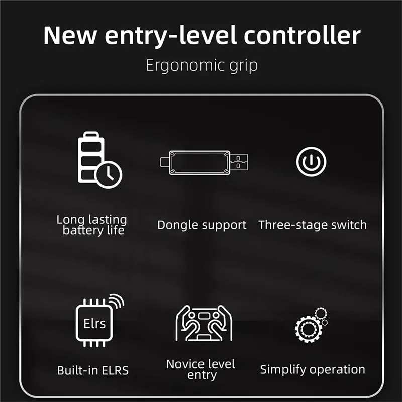 Unusual For HGLRC C1 Remote Controller 8CH 500Mw ELRS 2.4G TX Module BT4.2 For RC Airplane FPV Drone Beginner Pilot