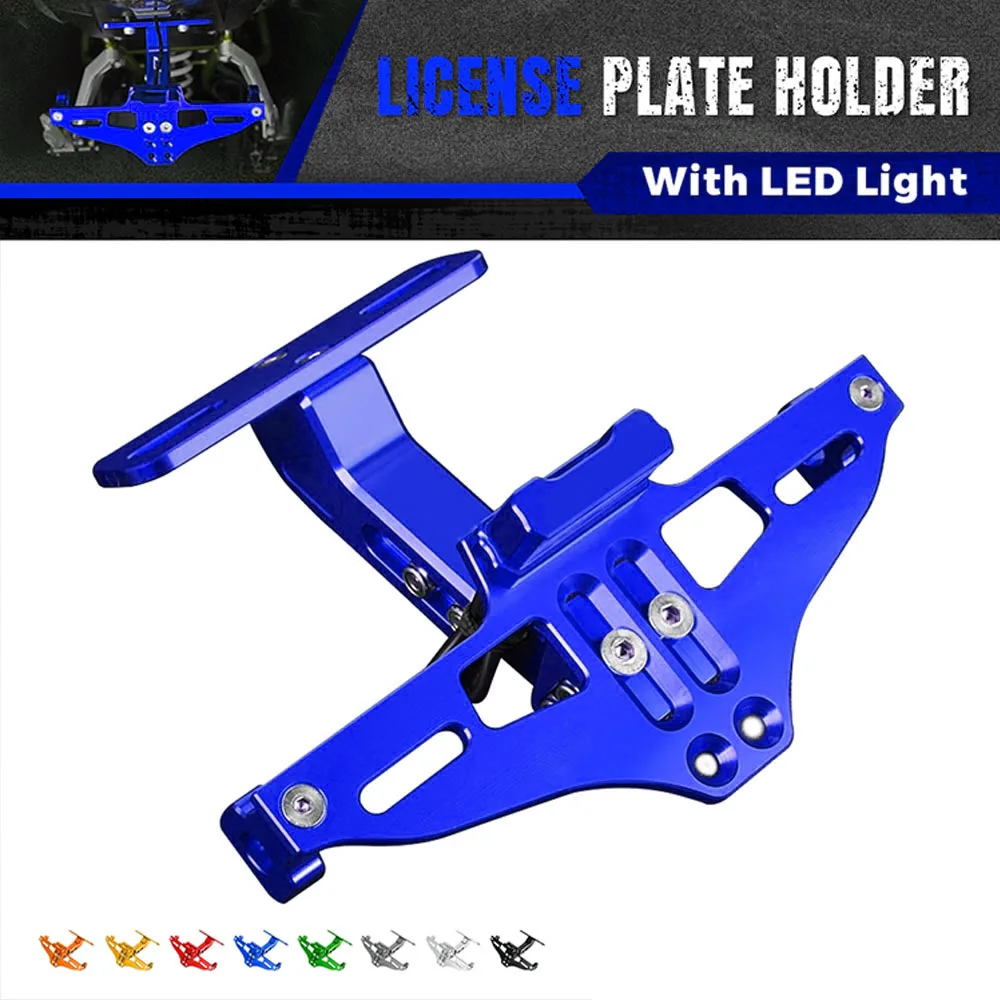 

For Suzuki GSX R600 K4 K5 GSXR600 GSX-R600 2004 2005 2006 2007 Motorcycle Adjustable License Plate Holder LED Turn Signal Lights