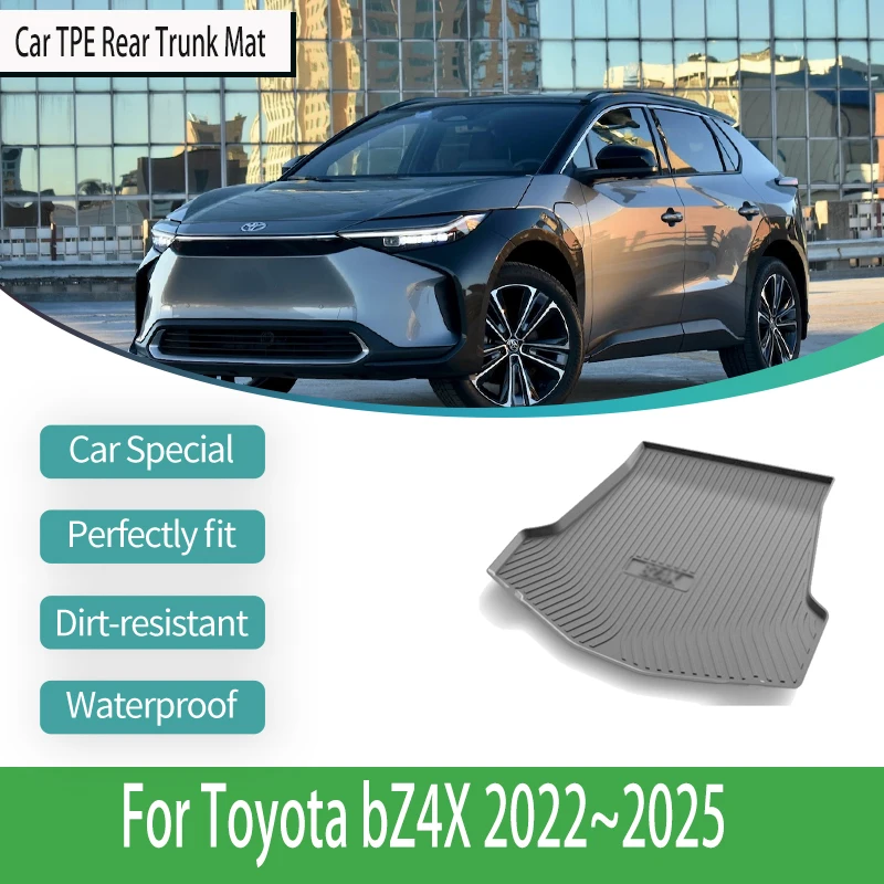 For Toyota bZ4X Subaru Solterra EA10 2022~2025 TPE Rear Trunk Mats  Anti-scratch Protection Car Accessories Interior Decorations