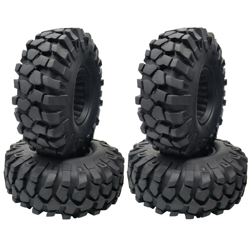 4Pcs 1.9 Inch 108Mm Rubber Tires Wheel Tyre For 1/10 RC Crawler Car Axial SCX10 III AXI03007 90046 Traxxas TRX4 D90 MST